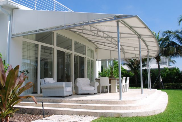 White Themed Outdoor Space