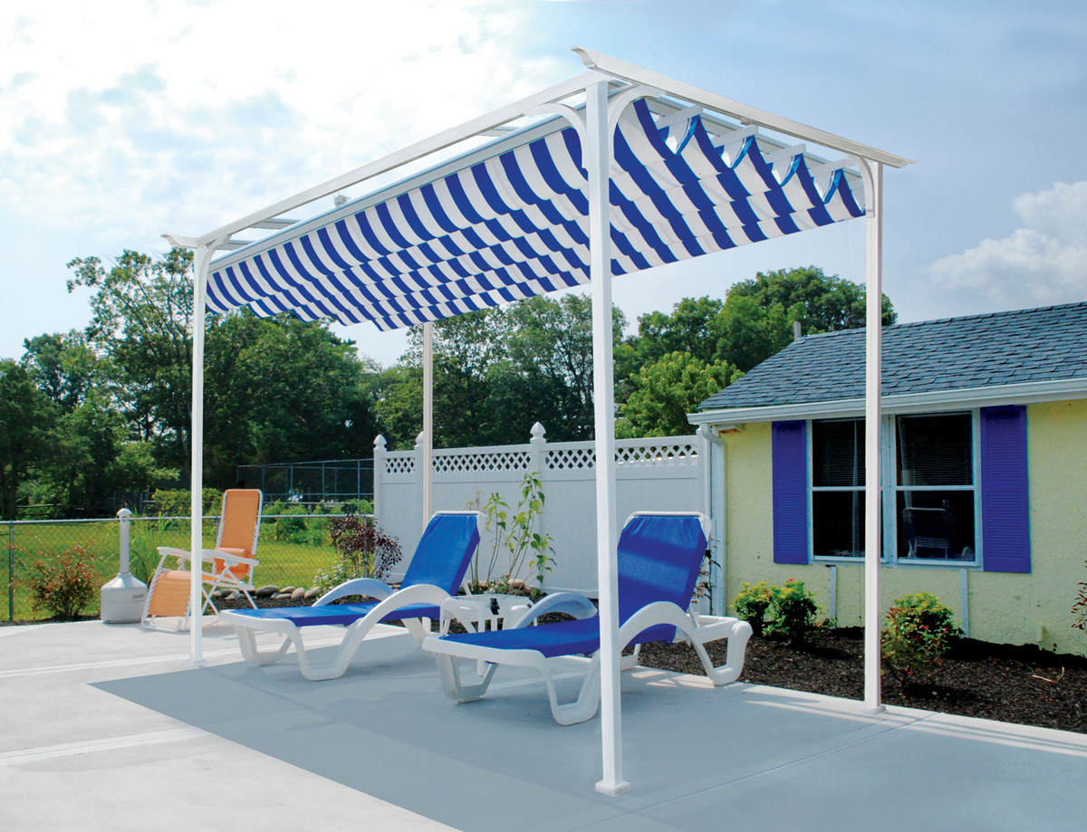 Pool Area With Covered Lounge