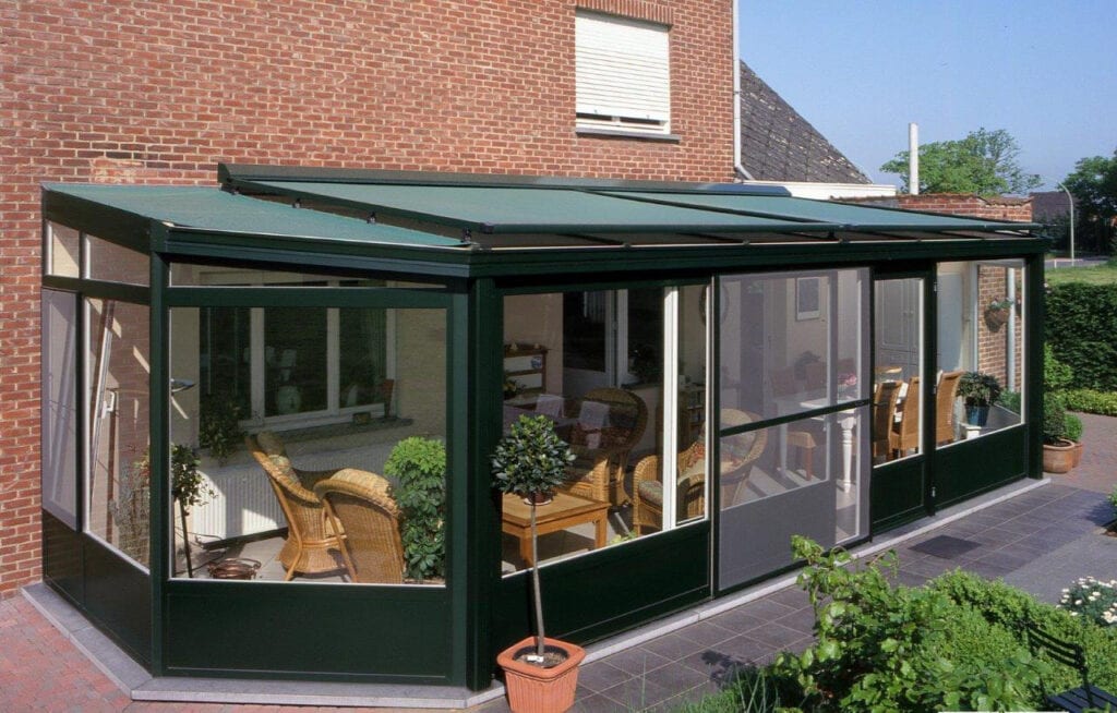 A Lounge With Glass Walls
